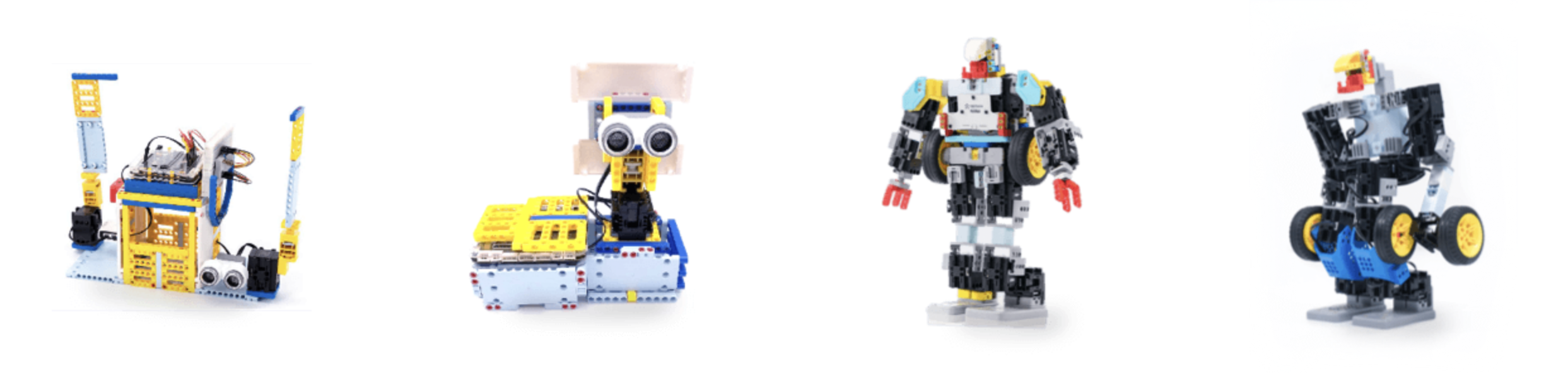 UBTECH uKit robot kit shown in multiple classroom build forms